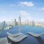 Luxury2Br Highest Infinity Pool Burj View Business Bay
