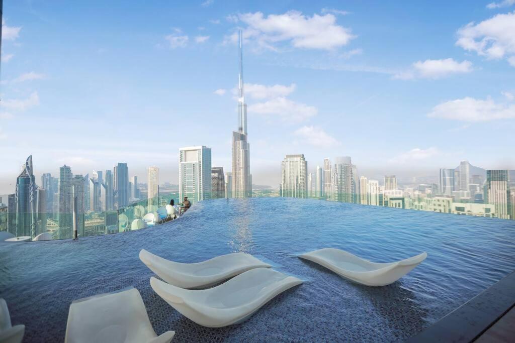 Luxury2br Highest Infinity Pool Burj View Business Bay *