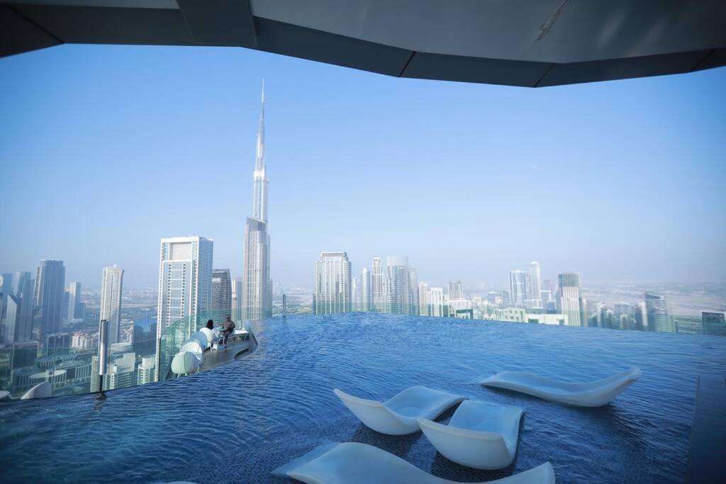 Apartment Luxury2br Highest Infinity Pool Burj View Business Bay Dubai
